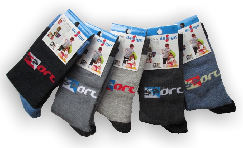  Chlapecké ponožky Design Socks Sport