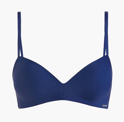 Dámská bezkosticová podprsenka Calvin Klein QF6017E modrá