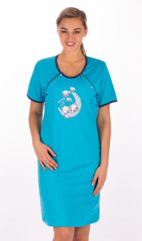 Dámská noční košile mateřská Vienetta Secret Štěně na měsíci