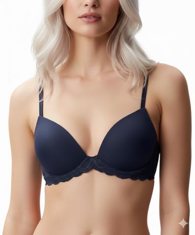 Dámská podprsenka Calvin Klein QF8122 LIFT DEMI modrá