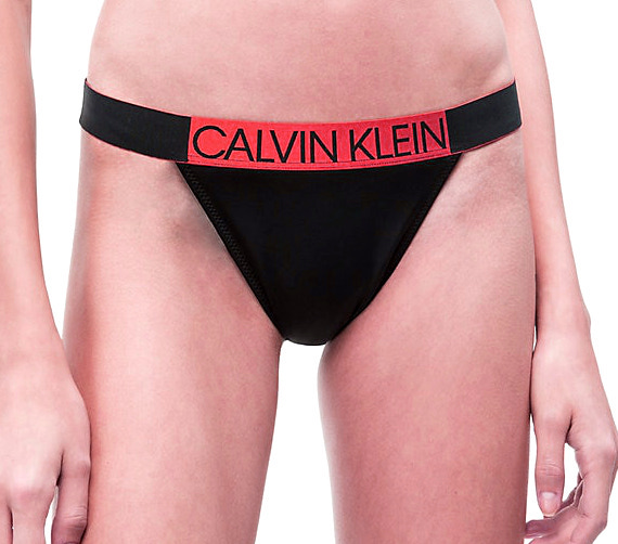 Dámské plavky Klein KW0KW00619 brazilky černé Calvin Klein (Akce a slevy - Novinky a akce)