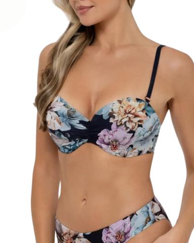 Dámské plavky MARC & ANDRÉ L2505-Y-962 Midnight Bloom podprsenka bandeau