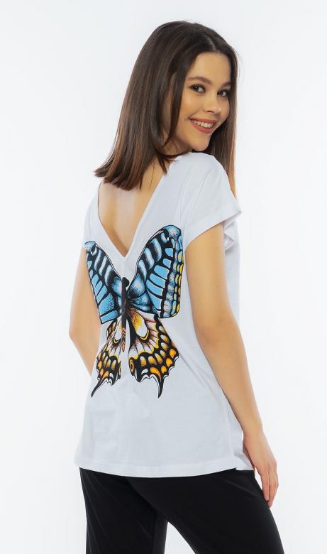 Dámské pyžamo Vienetta Secret Velký motýl