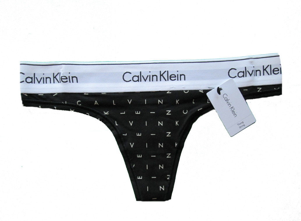 Dámské tanga Calvin Klein F3786E tisk