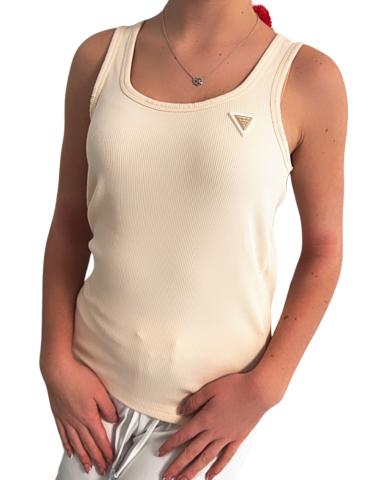 Dámské tílko Guess V4YP06 COLETTE smetanové