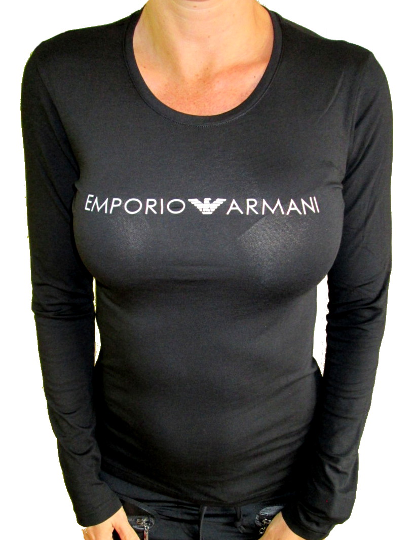 Dámské tričko Emporio Armani 163229 8A317 černé