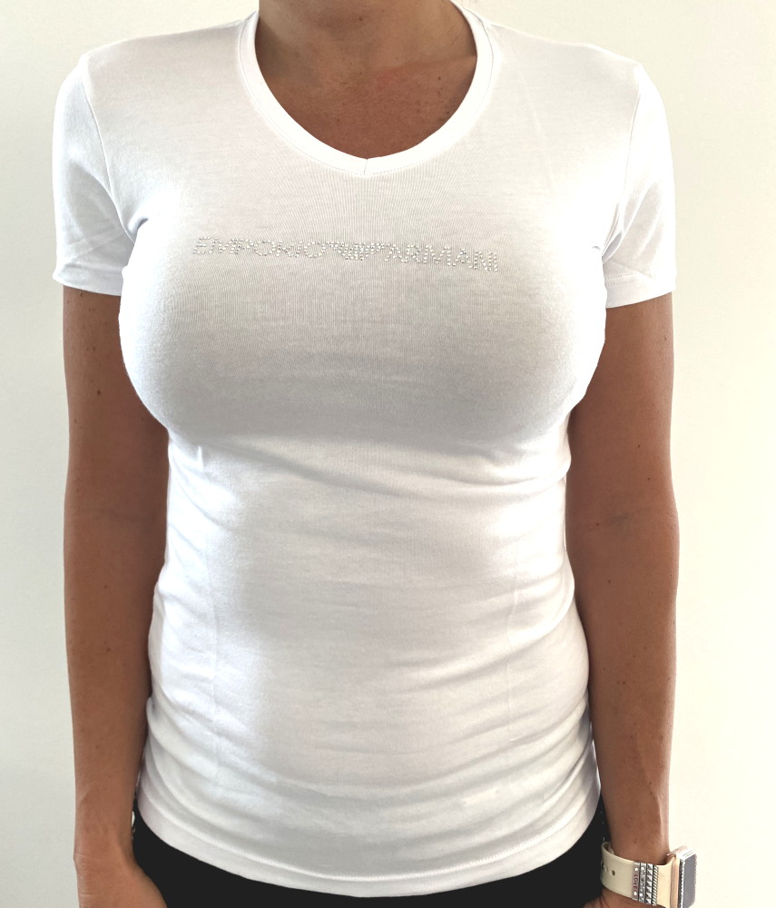 Dámské tričko Emporio Armani 163321 0P263 bílá
