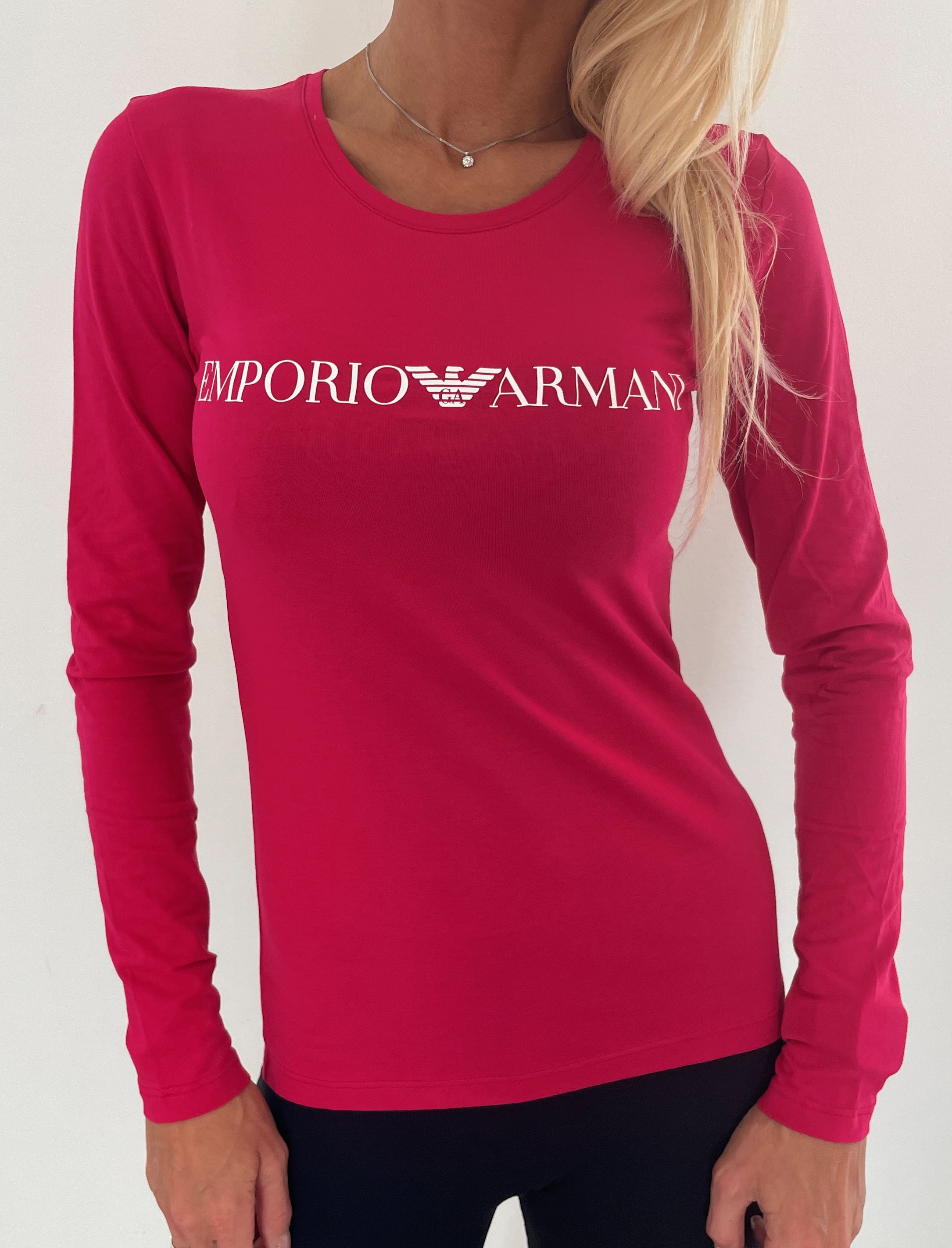 Dámské triko Emporio Armani 163229 2F227 červené