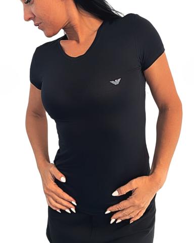 Dámské triko Emporio Armani EW000409 AF10889 černé