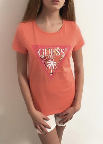 Dámské triko Guess E2GI02 růžové
