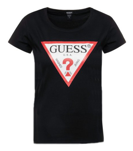 Dámské triko Guess O94I02 černá/červená