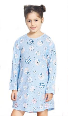 Dětská noční košile s dlouhým rukávem Vienetta Secret Kitty
