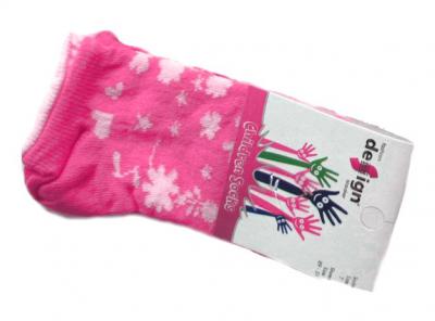 Dětské kotníkové ponožky Design Socks Flowers
