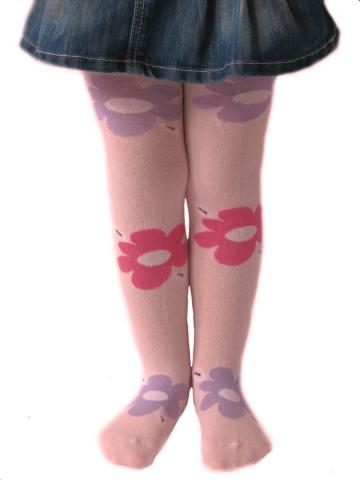 Dětské punčocháčky Design Socks Velká kytka barevná