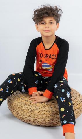 Dětské pyžamo dlouhé Vienetta Secret Vesmír