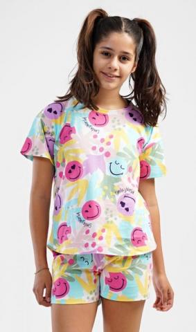 Dětské pyžamo šortky Vienetta Secret Smiley world