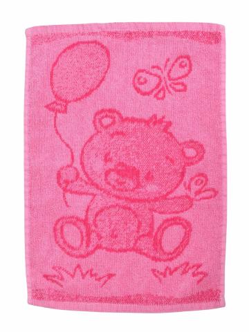 Dětský ručník Bear pink 30x50 cm