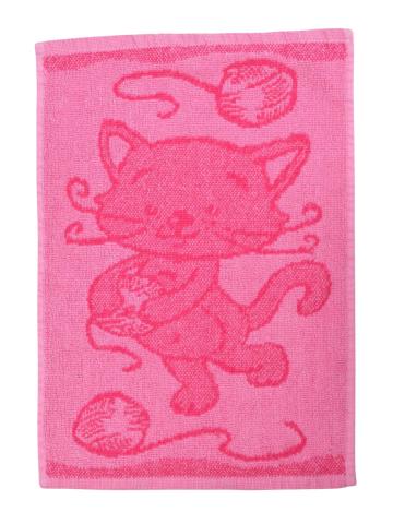 Dětský ručník Cat pink 30x50 cm