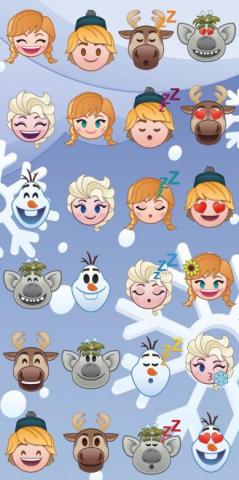 Osuška Frozen emoji