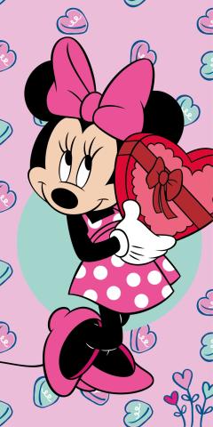 Osuška Minnie pink 70x140 cm