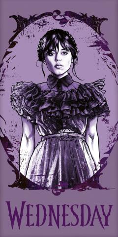 Osuška Wednesday Purple 70x140 cm