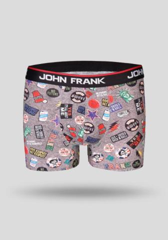 Pánské boxerky John Frank JFBD200 tisk