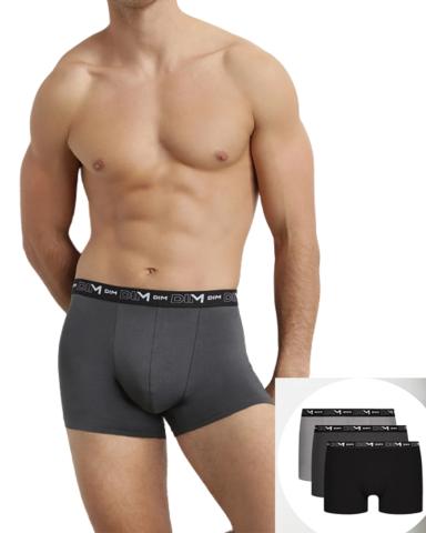 Pánské boxery DIM 6596 3ks GREY