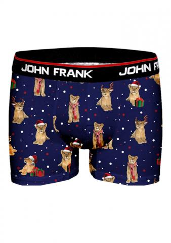 Pánské boxery John Frank JFBD17 vánoce