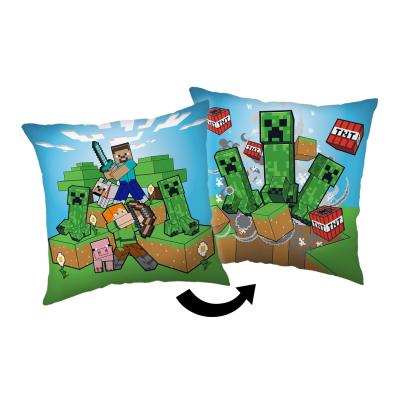 Polštářek Minecraft Creeper rush 40x40 cm