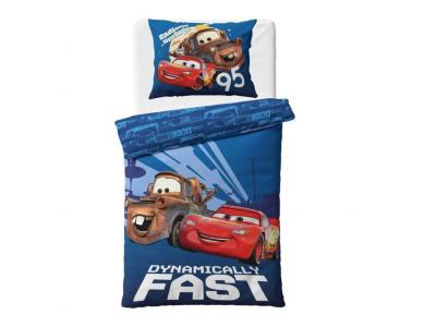 Povlečení Cars 3 Blesk McQueen a Burák 140x200, 70x90 cm