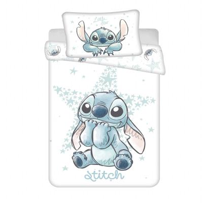 Povlečení do postýlky Lilo and Stitch White Star baby 100x135, 40x60 cm