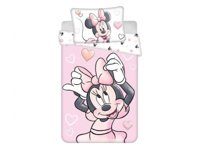 Povlečení do postýlky Minnie Blush Pink baby 100x135, 40x60 cm