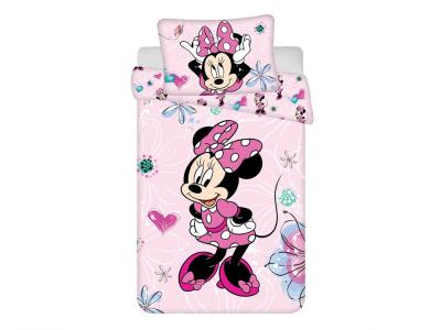 Povlečení do postýlky Minnie Flowers 02 100x135, 40x60 cm