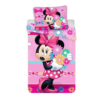 Povlečení Minnie Bows and Flowers 140x200, 70x90 cm