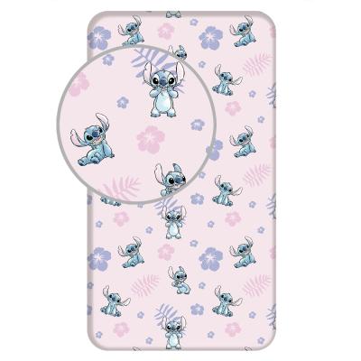 Prostěradlo Lilo and Stitch Pink 90x200x25 cm