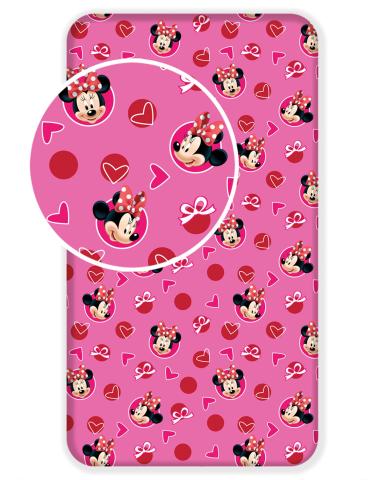 Prostěradlo Minnie Hearts 02 90x200x25 cm