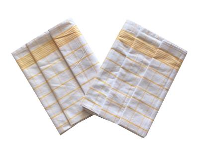 Utěrka Negativ Egyptská bavlna bílá/žlutá - 3 ks